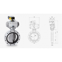 warex valve DKZ 103DZ-P蝶阀  用于塑料化工食品矿产