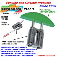 ZETASASSI® 自动直线传动链张紧器 TA系列，由特殊铝合金阀体制成