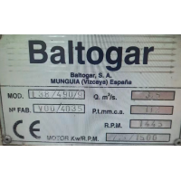 Baltogar离心风机L38/490/9用于辅助锅炉/化学工艺干燥